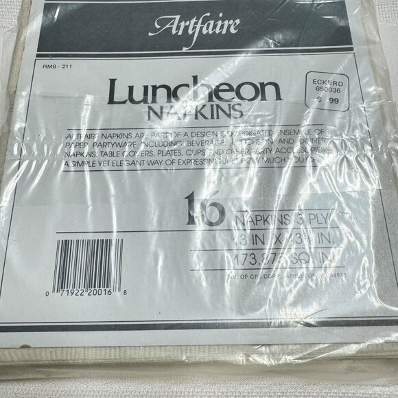 New Vtg Christmas Luncheon Napkins 4 Packs 13” x 13” Artfaire Hallmark CA Reed - Picture 4 of 8